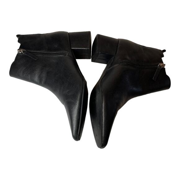 Nic + Zoe Black Chelsea Ankle Stacked Block Heeled Booties 7 - Picture 6 of 9